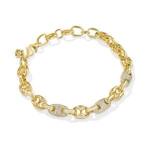 Kendra Scott Bailey Gold Pave Chain Bracelet